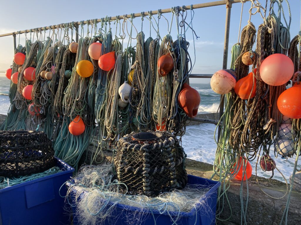 Lobster nets sennen cove