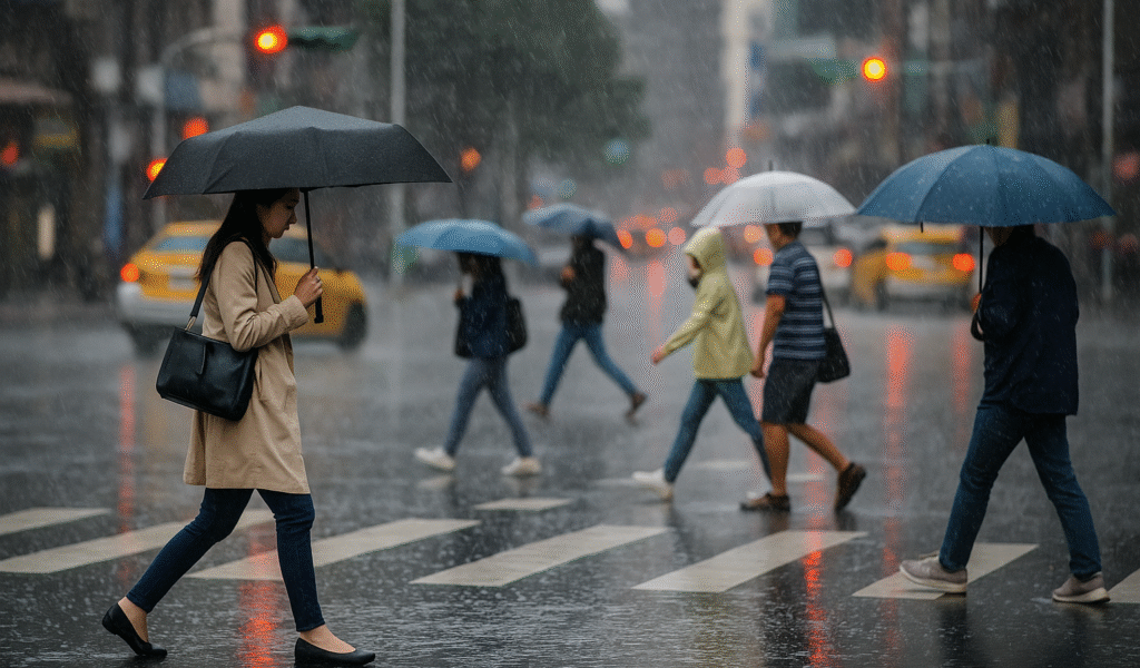 天氣變臉！鋒面接力報到 連5天全台降雨 中北部雷雨頻繁