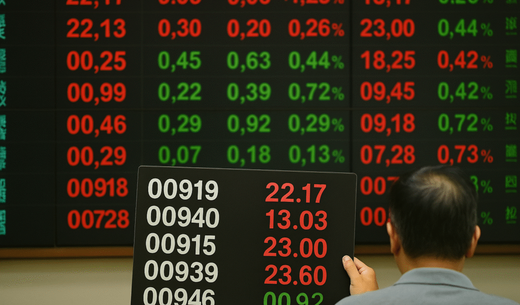 台股ETF除息熱潮來襲！00919年化配息率飆破13%，穩居高息之冠