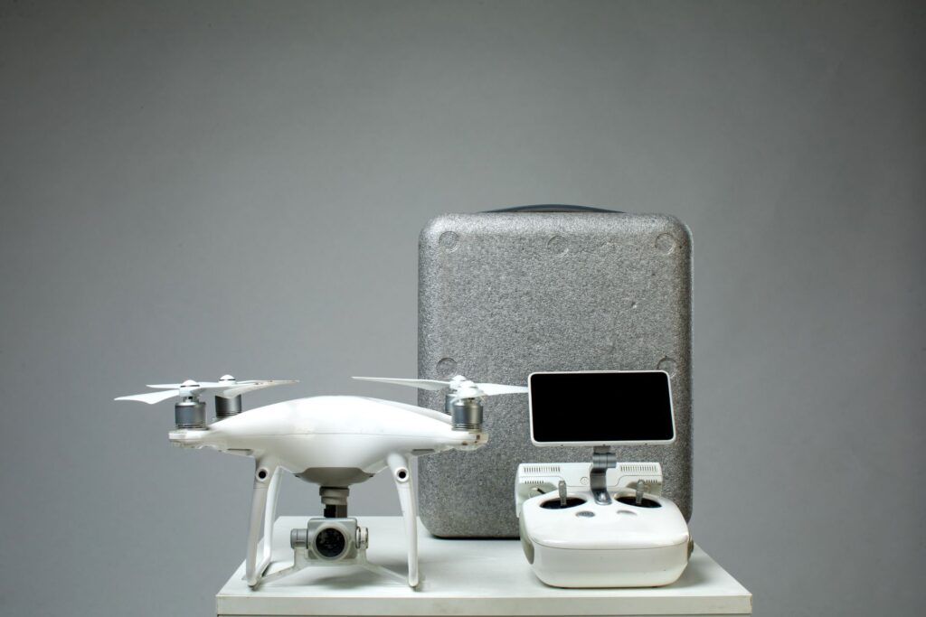 Various hi tech devices table