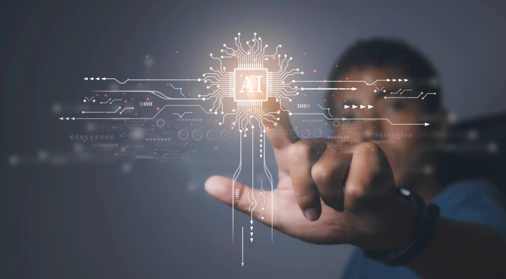 人工智慧晶片與AI運算技術概念畫面